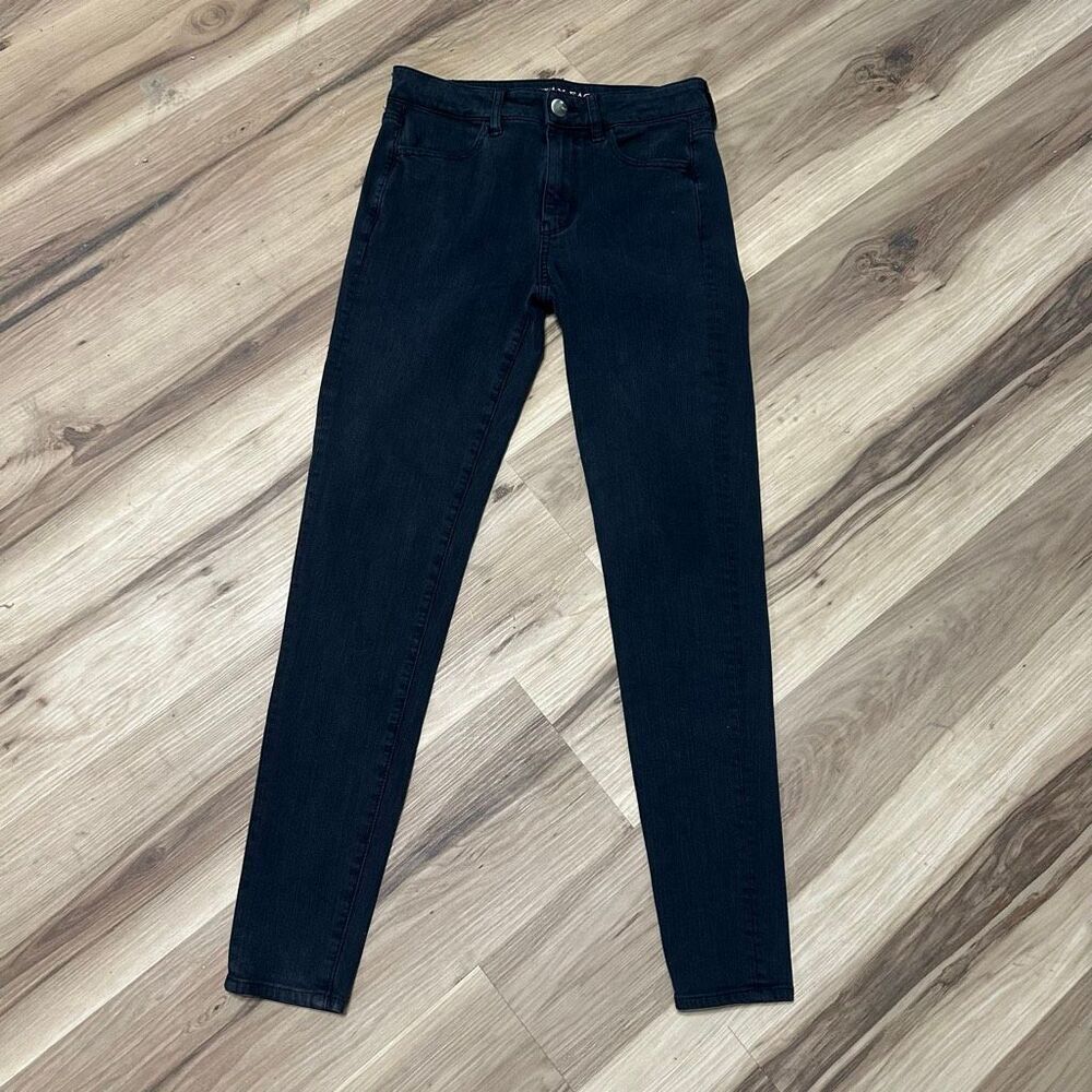 American Eagle black high rise jeggings 2 normcore jeans